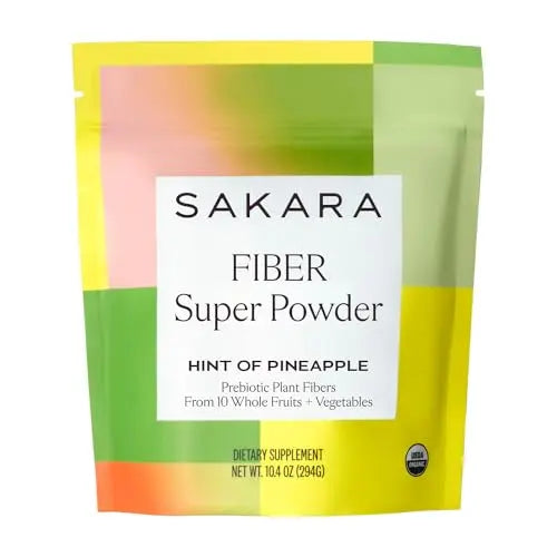 SAKARA Fiber Super Powder - Pineapple Flavor Prebiotic Fiber Powder, High Fiber SAKARA Au supplements