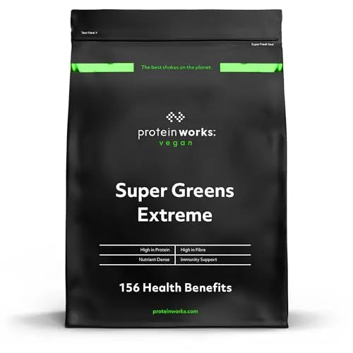 Protein Works Super Greens Extreme Powder , 156 Health Benefits , 41 Active Ingredients Protein Works Au supplements