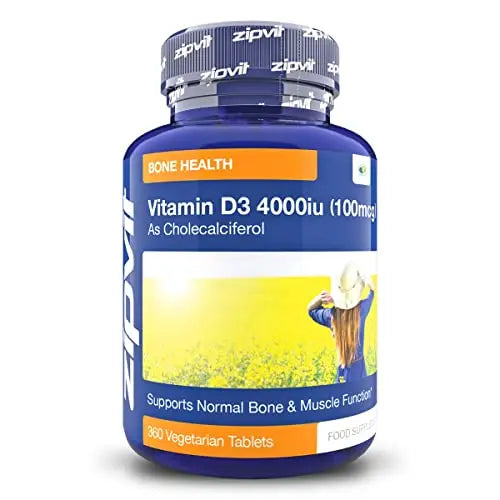 Vitamin D 4000iu 360 Micro Tablets. Vegetarian Society Approved. 12 Months Supply Zipvit Au supplements
