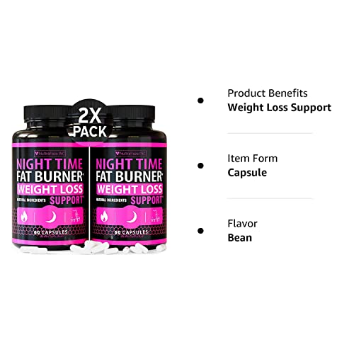 (2 Pack) Night Time Weight Loss Pills for Women Belly Fat Burner for Women NuttraFaza INC Au supplements