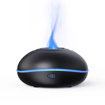 USB Oil Diffuser LED Flame Diffuser Humidifier Ultrasonic USB Flame Humidifier Essential Oil Generic Au supplements