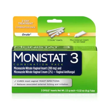 Monistat 3-Day Yeast Infection Treatment | Ovules + Itch Cream Monistat Au supplements