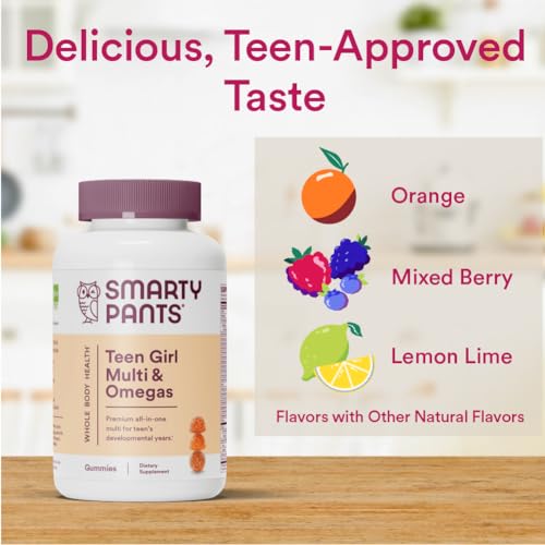 SmartyPants Teen Girl Multivitamin Gummies: Omega 3 Fish Oil (EPA/DHA), Vitamin D3 SmartyPants Au supplements