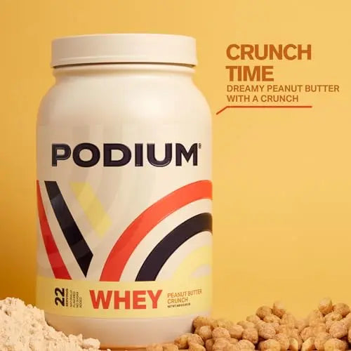 Podium Nutrition, Whey Protein Powder, Peanut Butter Crunch, 22 Servings, 27g of Whey Podium Nutrition Au supplements