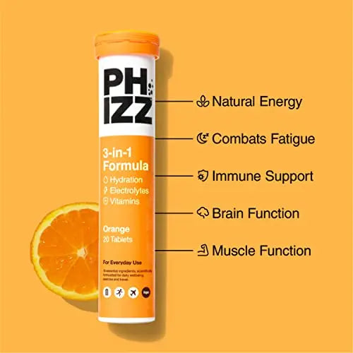 Phizz Electrolytes, Multivitamin & Hydration Tablets - 20 Effervescent Rehydration Electroly Phizz Au supplements