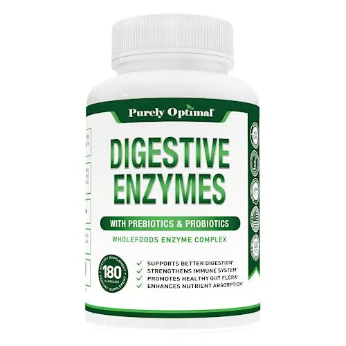 Purely Optimal Premium Digestive Enzymes Plus Prebiotics & Probiotics - for Better Digestio Purely Optimal Au supplements