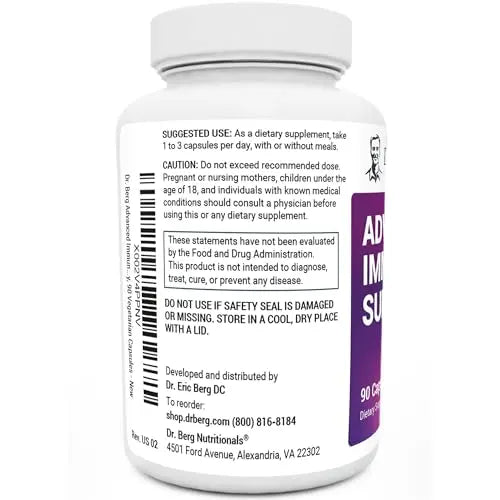 Dr. Berg's Advanced Immune Support - Daily Immunity Multi-System Defense Supplement Dr. Berg Nutritionals Au supplements