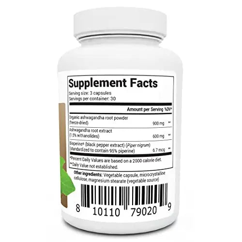 Dr. Berg Ashwagandha Capsules 1500mg - Includes Organic Ashwagandha Root Dr. Berg Nutritionals Au supplements