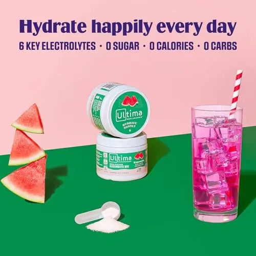 Ultima Replenisher Daily Electrolyte Drink Mix – Watermelon, 30 Servings – Hydration Ultima Replenisher Au supplements
