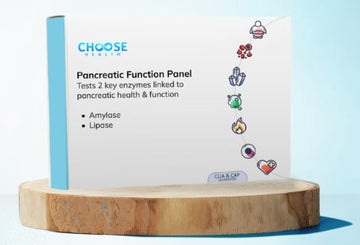 Pancreatic Function Test | 2-in-1 at-Home Test | Amylase | Lipase | Cap & CLIA Accredited Testing | Not Testable in NY & RI Choose Health Au supplements