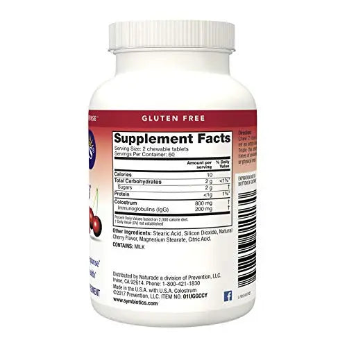 Symbiotics Colostrum 120ct Chewables Plus - Immunity Support for Adult & Kids Symbiotics Au supplements