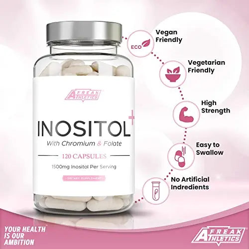Myo-Inositol Capsules by Freak Athletics - Inositol Capsules with Chromium & Folate Freak Athletics Au supplements