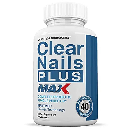 Justified Laboratories (2 Pack) Clear Nails Plus Max Pills 40 Billion CFU Probiotic Supports Justified Laboratories Au supplements