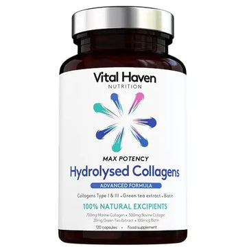 Advanced Collagen Complex - Hydrolised Marine Collagen (Type I) + Hydrolised Bovine Grass Vital Haven Au supplements