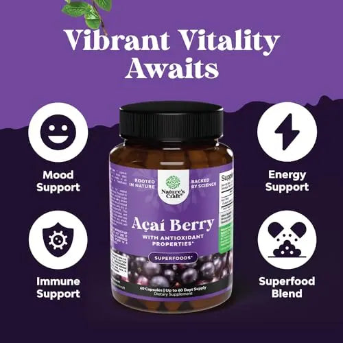 Natural Acai Berry Weight Loss Supplement Detox Products Antioxidant Superfood Natures Craft Au supplements