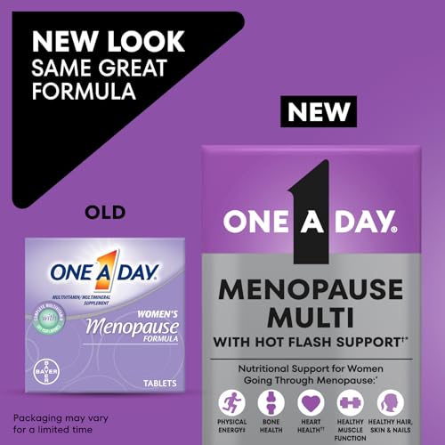 One A Day Women's Menopause Multivitamin with Vitamin A, Vitamin C, Vitamin D, Vitamin E and Zinc for Immune Health Support, Bone health, 50 Count ONE A DAY Au supplements