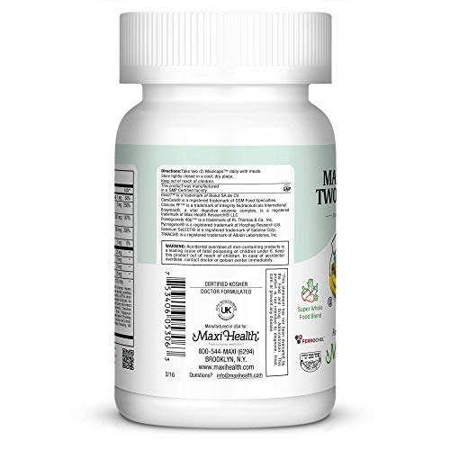 Maxi Health Multivitamin for Women & Men – Vitamin and Mineral Supplements for Energy and Wellness Support – Kosher Vitamins and Minerals Supplement – 60 Multivitamin Capsules Maxi Health Au supplements