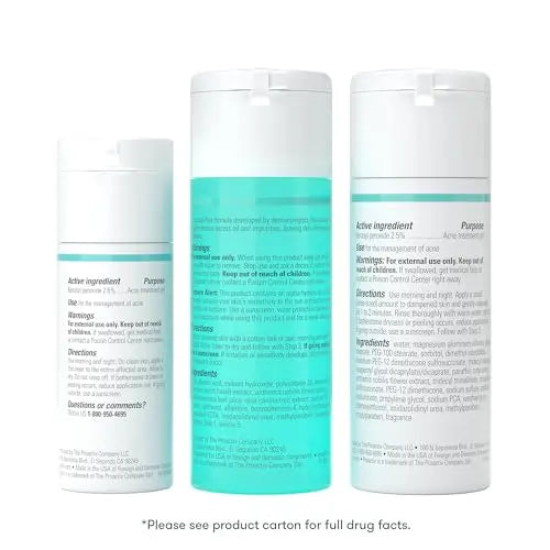 Proactiv 3 Step Acne Treatment - Benzoyl Peroxide Face Wash, Repairing Acne Spot Treatment for Face and Body Proactiv Au supplements