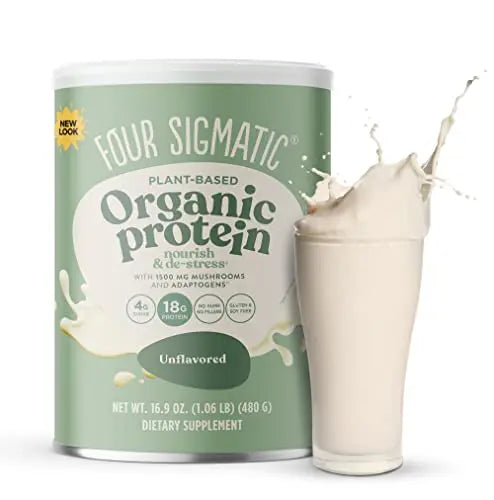 Four Sigmatic Organic Plant-Based Protein Powder Unflavored Protein with Lion’s Mane Four Sigmatic Au supplements