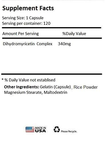 Absonutrix Dihydromyricetin - 520 mg, 120 Servings, Made in USA, Quick Absorption, Quality Potent Ingredients, Third-Party Tested, Non-GMO, GMP Certified, Cruelty Free Products Absonutrix Au supplements