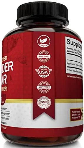 Apple Cider Vinegar Capsules with The Mother - 120 Vegan ACV Pills NutriFlair Au supplements