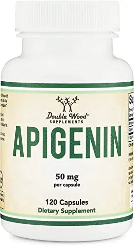 Apigenin Supplement - 50mg per Capsule, 120 Count (Powerful Bioflavonoid Found Double Wood Supplements Au supplements
