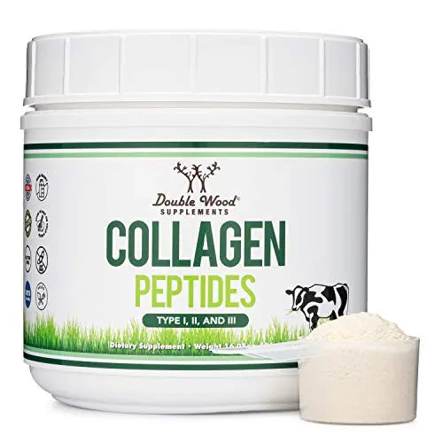 Collagen Peptides Powder - Hydrolyzed Collagen, Keto Safe - 16.08oz - Multi Type 1, 2 Double Wood Supplements Au supplements
