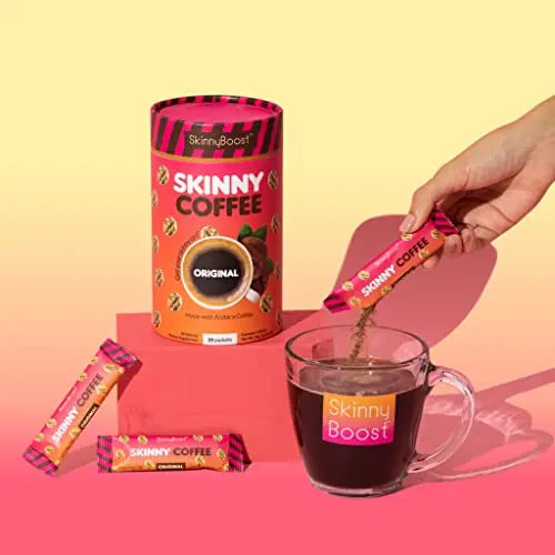 Skinny Boost Skinny Coffee- (Unflavored) Instant Sticks Made with Arabica Coffee, Garcinia SkinnyBoost Au supplements