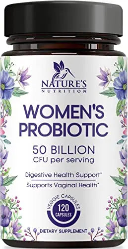 Probiotics for Women 4-in-1, 50 Billion CFU + Prebiotics, Vaginal Women's Probiotic Nature's Nutrition Au supplements