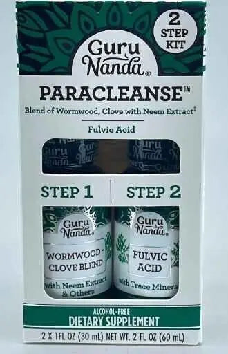 GuruNanda Paracleanse with Wormwood, Clove & Fulvic Acid with Neem Extract - 2 Step GuruNanda Au supplements