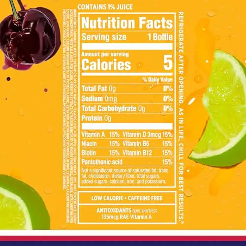 Sparkling Ice, Cherry Limeade Sparkling Water, Zero Sugar Flavored Water, with Vitamins Sparkling ICE Au supplements