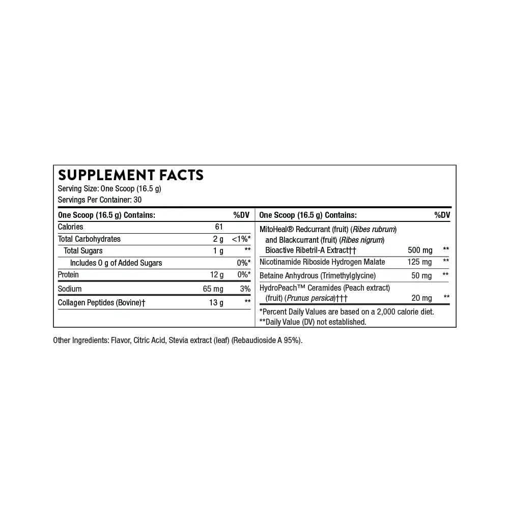 THORNE Collagen Plus - Collagen Peptides Powder with Nicotinamide Riboside THORNE Au supplements