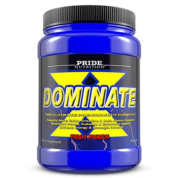 Pride Nutrition Dominate X Pre Workout Supplement - 500g Nitric Oxide & Creatine Pre Pride Nutrition Au supplements