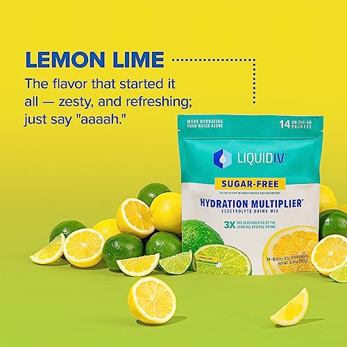 Liquid I.V. Sugar-Free Hydration Multiplier - Lemon Lime – Sugar-Free Hydration Powder Liquid I.V. Au supplements