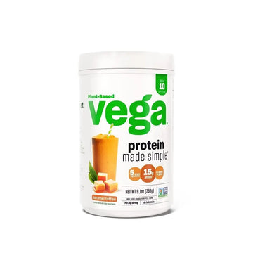 Vega Protein Made Simple, Caramel Toffee - Stevia Free Vegan Protein Powder, Plant Based Vega Au supplements
