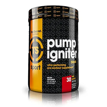Top Secret Nutrition Pump Igniter Black, Fruit Punch, 30 Serving Top Secret Nutrition Au supplements