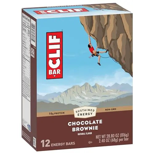 CLIF BAR - Chocolate Brownie Flavor - Made with Organic Oats - Non-GMO Clif Bar Au supplements