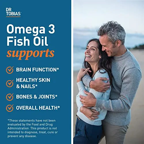 Dr. Tobias Omega-3 Fish Oil, Triple Strength, Supports Brain & Heart Health, 2000 mg Dr. Tobias Au supplements