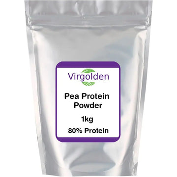 Pea Protein Powder 1kg 80% Pure Plant Protein by Virgolden - Great for Smoothies, Shakes VIRGOLDEN Au supplements