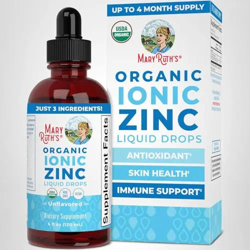 MaryRuth's Organic Liquid Zinc Supplement for Kids & Adults | Immune Support | Skin Health | Antioxidant | Cellular Metabolism | Zinc Sulfate MARYRUTH'S Au supplements