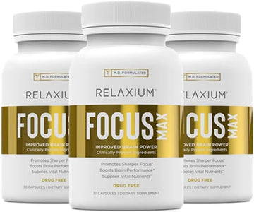 Relaxium FocusMax, Brain & Focus Health Supplement, Proven Concentration Relaxium Au supplements