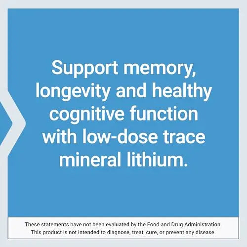 Life Extension Lithium 1000 mcg - for Brain Health, Anti-Aging & Longevity Life Extension Au supplements