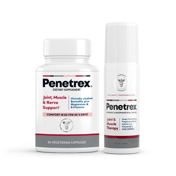 Penetrex Joint, Muscle and Nerve Support Supplement with 3 oz Joint & Muscle Therapy Roll-On Gel Penetrex Au supplements