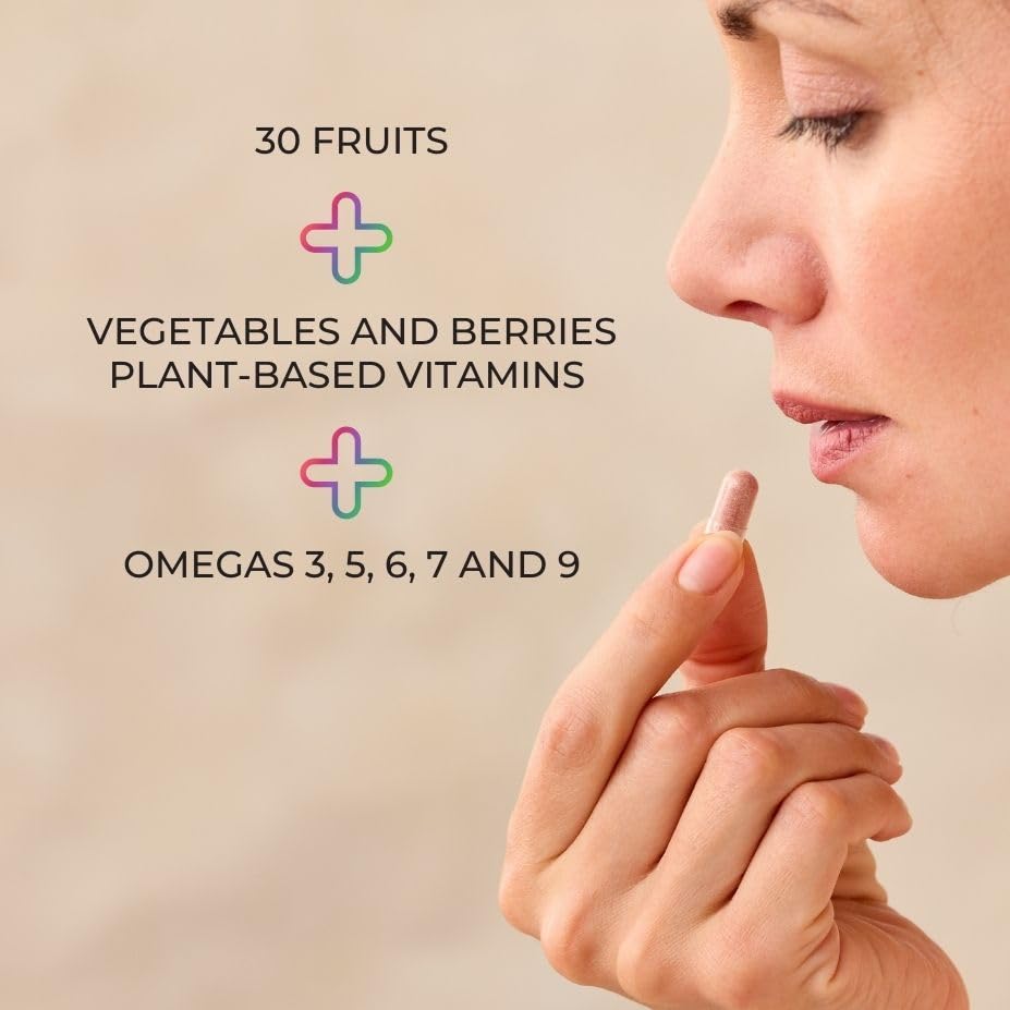 Juice Plus+ Vegetable Blend: with Broccoli, Parsley, Tomato & More - Plant-Based, Vegan, Gluten-Free, Non-GMO, Kosher - for Heart, Immune, Cognitive & Skin Health - 1 Bottle (60 Servings) Juice Plus+ Au supplements