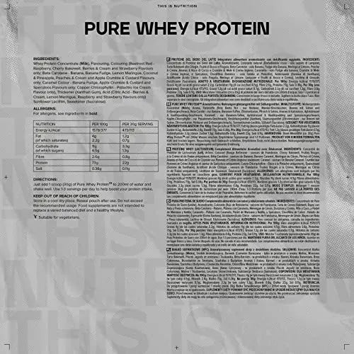 Bulk Pure Whey Protein Powder Shake, White Chocolate, 2.5 kg, Packaging May Vary Bulk Au supplements
