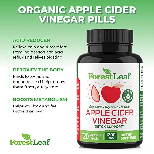 ForestLeaf - Apple Cider Vinegar Capsules with Cayenne Pepper Powder 1200mg ForestLeaf Au supplements