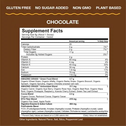 Amazing Grass Greens Blend Superfood: Super Greens Smoothie Mix Amazing Grass Au supplements