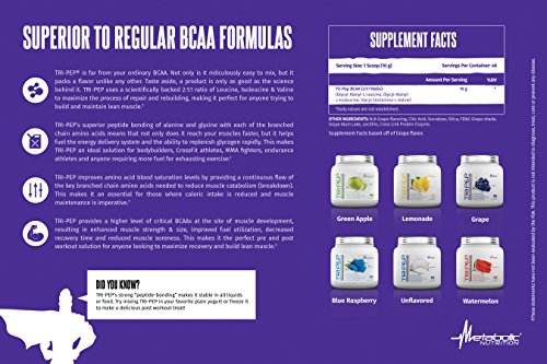 Metabolic Nutrition - TRIPEP - Tri-Peptide Branch Chain Amino Acid, BCAA Powder Metabolic Nutrition Au supplements