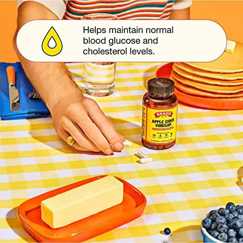 Bragg Apple Cider Vinegar Capsules - Vitamin D3 & Zinc - 750mg of Acetic Acid – Immune Bragg Au supplements