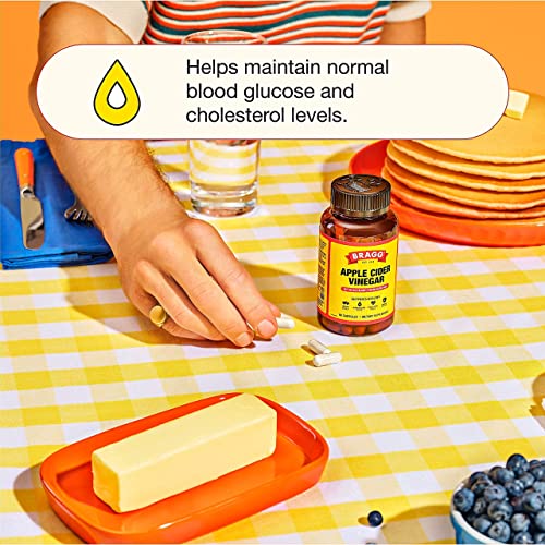 Bragg Apple Cider Vinegar Capsules - Vitamin D3 & Zinc - 750mg of Acetic Acid – Immune Bragg Au supplements